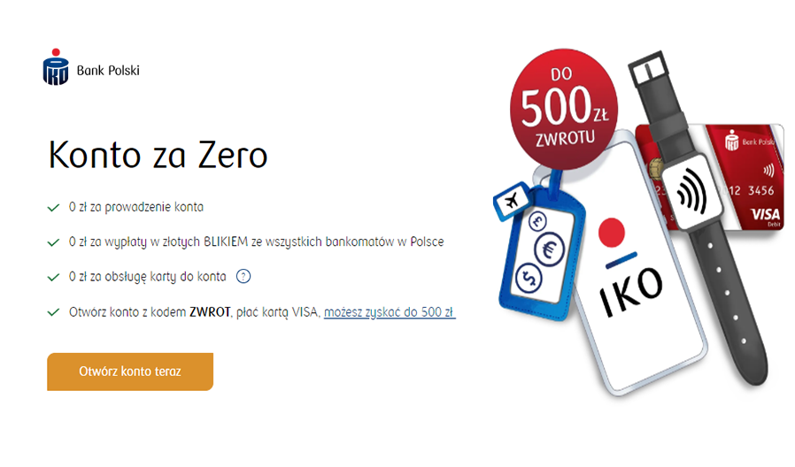 Pko Bank Polski konto osobiste promocja