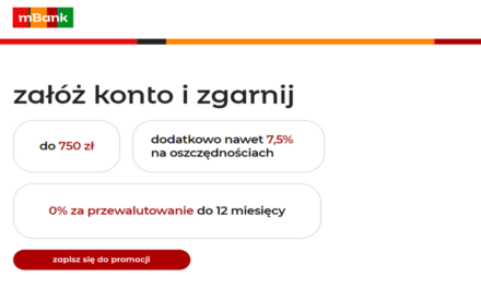 Świetna promocja powraca! Odbierz aż 750 zł od mBanku za przetestowanie eKonta.