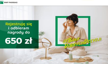 Czeka na Ciebie 650zł od BNP Paribas w promocji konta osobistego (w tym 50zł do Rossmanna za samo jego założenie)