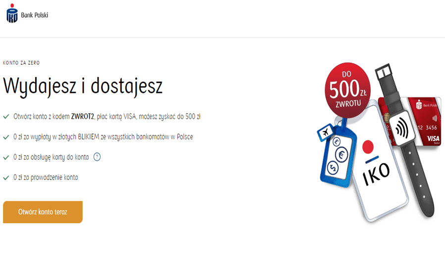 Pko Bank Polski konto osobiste promocja wrzesien