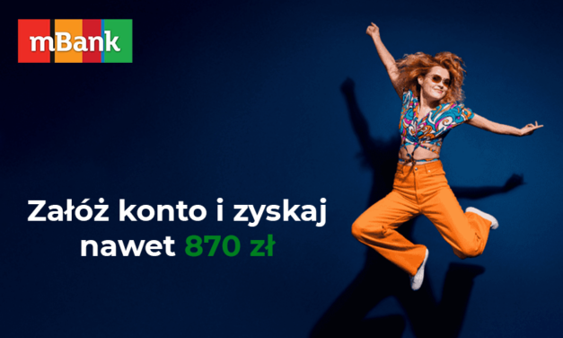 Do 870 zł premii z eKontem osobistym w mBanku + 7% na lokacie!