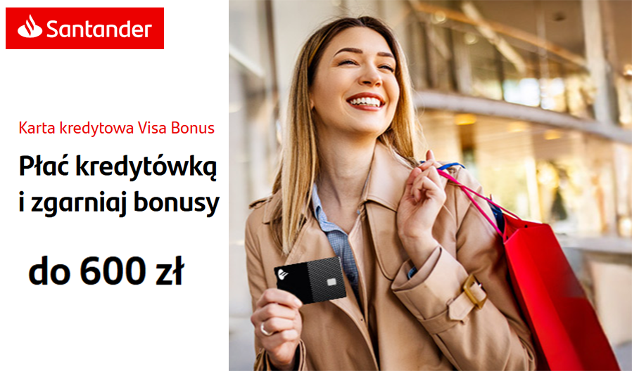Aż 600 zł premii z kartą Visa Bonus! 🏆