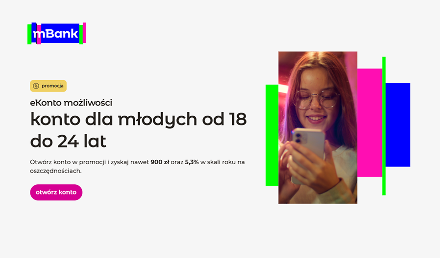 🎧 Powiększ swój studencki budżet o 910 zł z mBankiem!