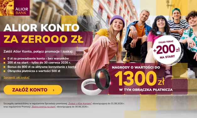 💍 Zainwestuj w innowacje i powiększ swój budżet o 1500 zł z Alior Bankiem!