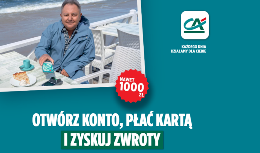 🍕 Smakuj życie i zgarniaj do 1000 zł zwrotu z Kontem dla Ciebie w Credit Agricole! ☕
