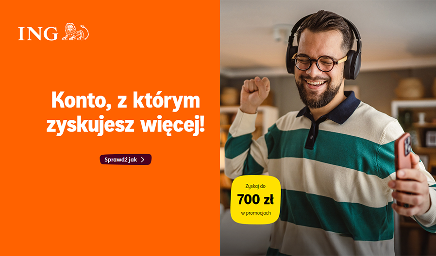 ✨ Odbierz aż 700 zł premii w ING Banku Śląskim!
