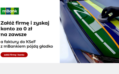 🚀 Zarejestruj firmę i zgarnij 500 zł z mBankiem!