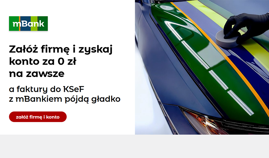 🚀 Zarejestruj firmę i zgarnij 500 zł z mBankiem!
