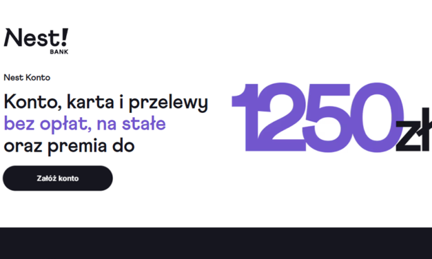 📱 Nest Bank: Zgarnij 1250 zł i zapomnij o opłatach!