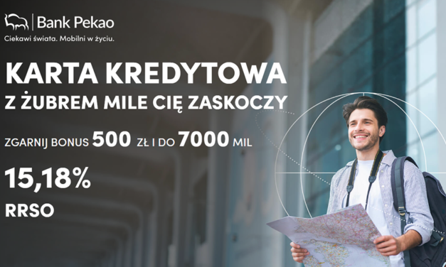 ✈️ Odkrywaj świat z Kartą Kredytową z Żubrem – 500 zł i mile czekają!