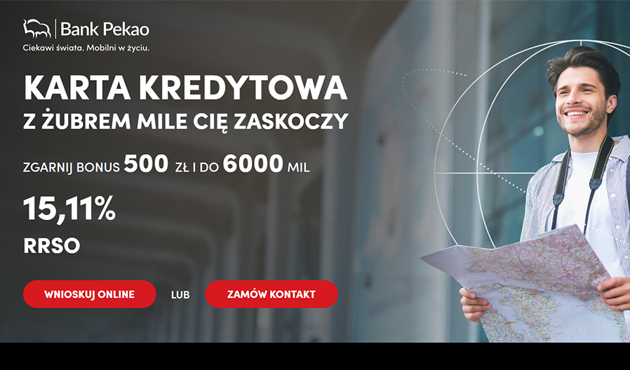 ✈️ Odkrywaj świat z Kartą Kredytową z Żubrem - 500 zł i mile czekają!
