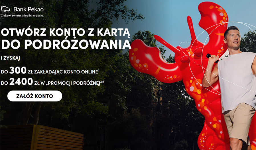 ✈️ Powiększ swój budżet na podróże o 2700 zł z Bankiem Pekao!