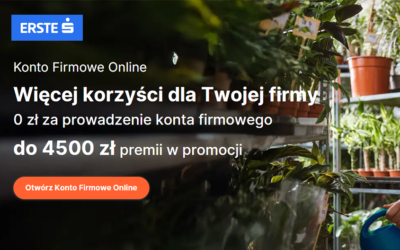 💼 4500 zł premii dla Twojego biznesu – sprawdź ofertę Erste Bank Polska!