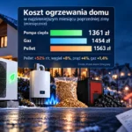 Koszty ogrzewania zimą 2026/2027: jak porównać pellet, gaz i pompę ciepła dla tego samego domu?